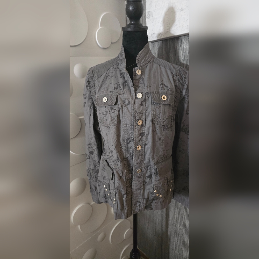 Women's Gray Varsity Jacket